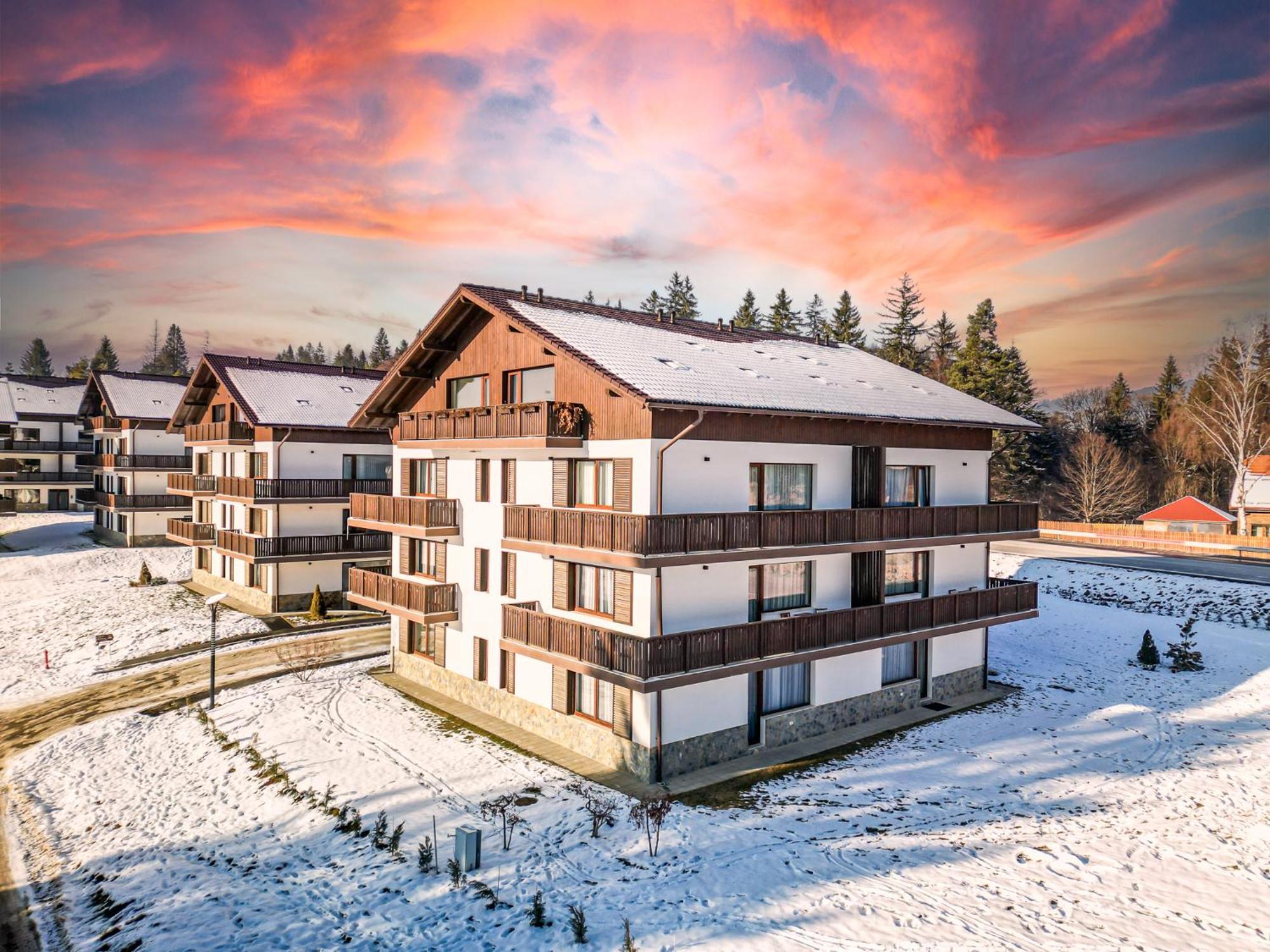 Albert Residence Aparthotel Grand Chalet With Free Spa Access To Alpin Resort Poiana Brasov Exteriör bild